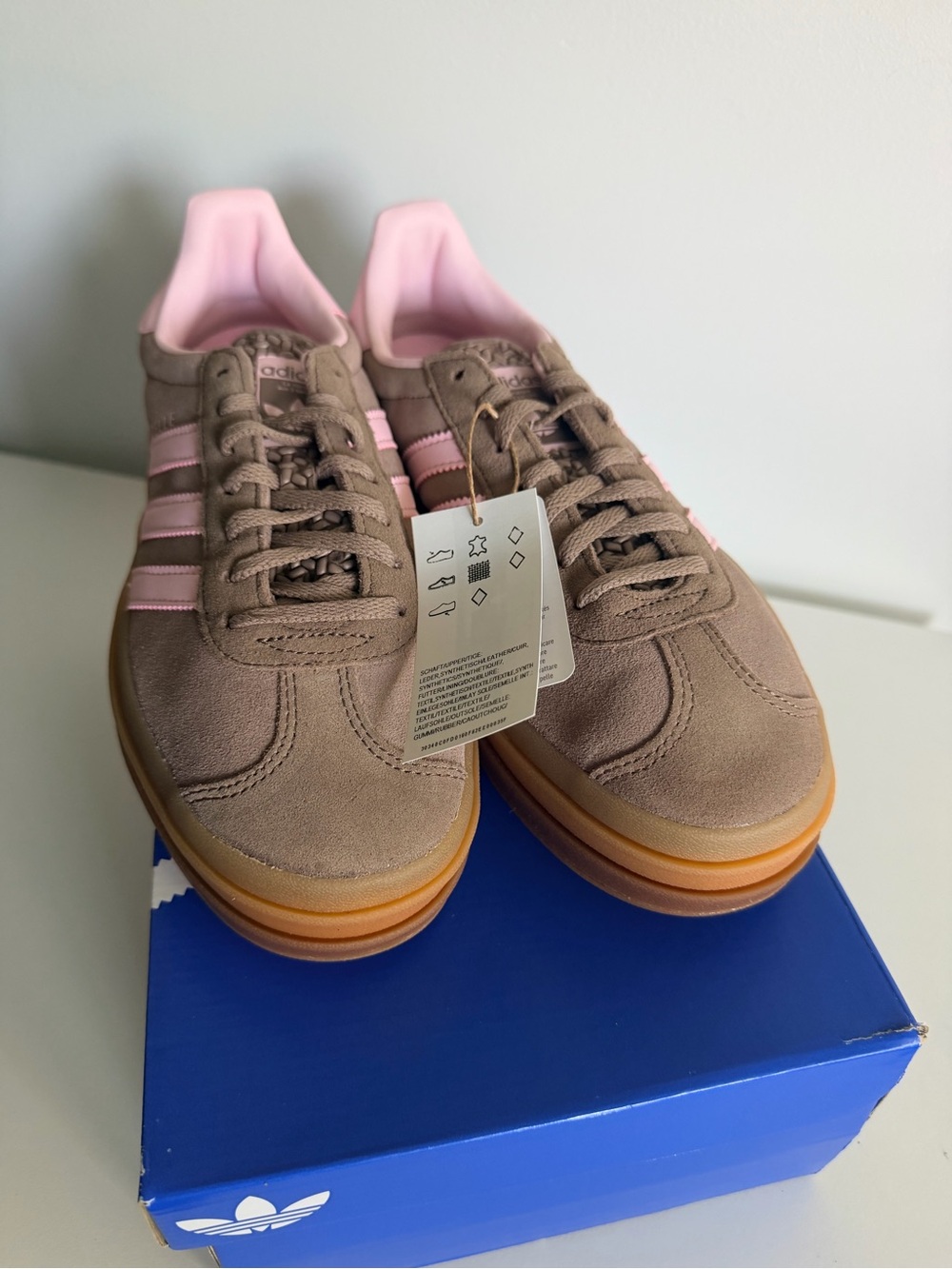 adidas Gazelle Platform Women's Sneakers in Brown and Pink - Picture 4 of 5